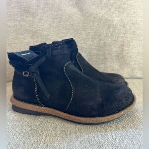 Born Women's Wynter Comfort Booties Boots Black Suede Leather Size 6